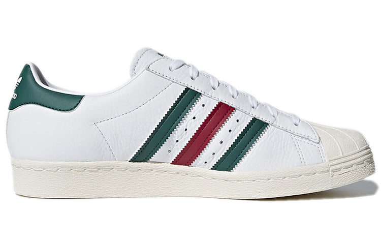 adidas Superstar 80s 'White Green Ruby' CQ2654