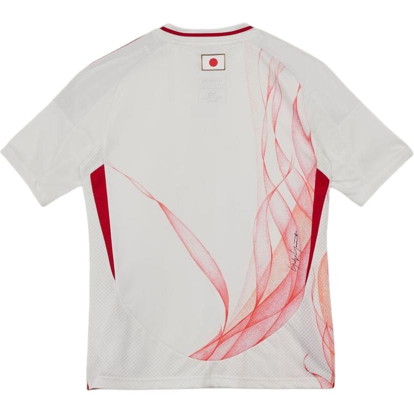 (GS) adidas Japan x Y-3 24 Away Jersey Asia Sizing 'White Red' IS8016