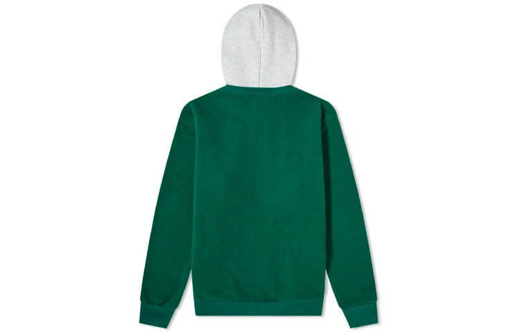 adidas originals C Crest Pf Hdy Logo Sports Pullover Contrasting Colors Forest Green H32148