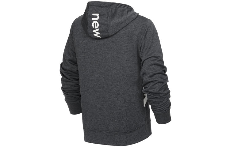 (WMNS) New Balance Relentless Terry Layer Hoodie Asia Sizing 'Grey White' AWT21179-BK