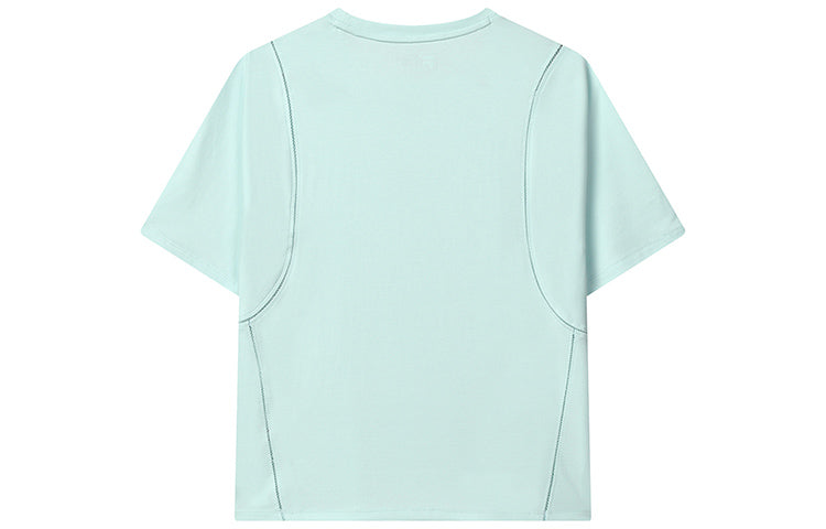 (WMNS) FILA Splicing Sports T-Shirts 'Green' F11W132152F-LG