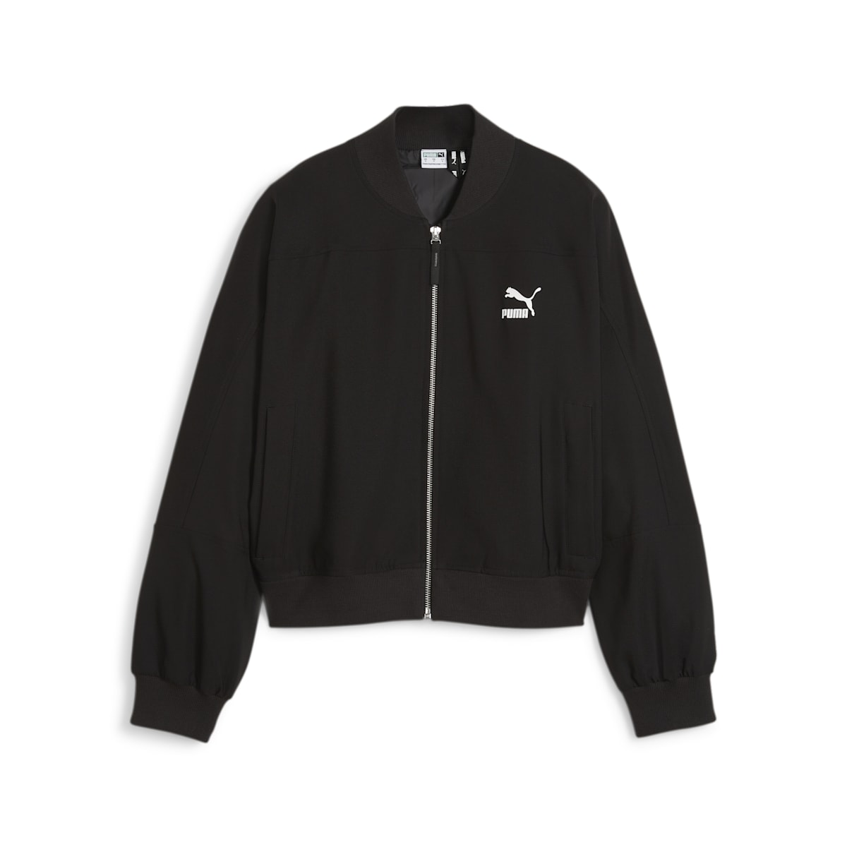 (WMNS) PUMA Classics Shiny Bomber Jacket 'Black' 623696-01