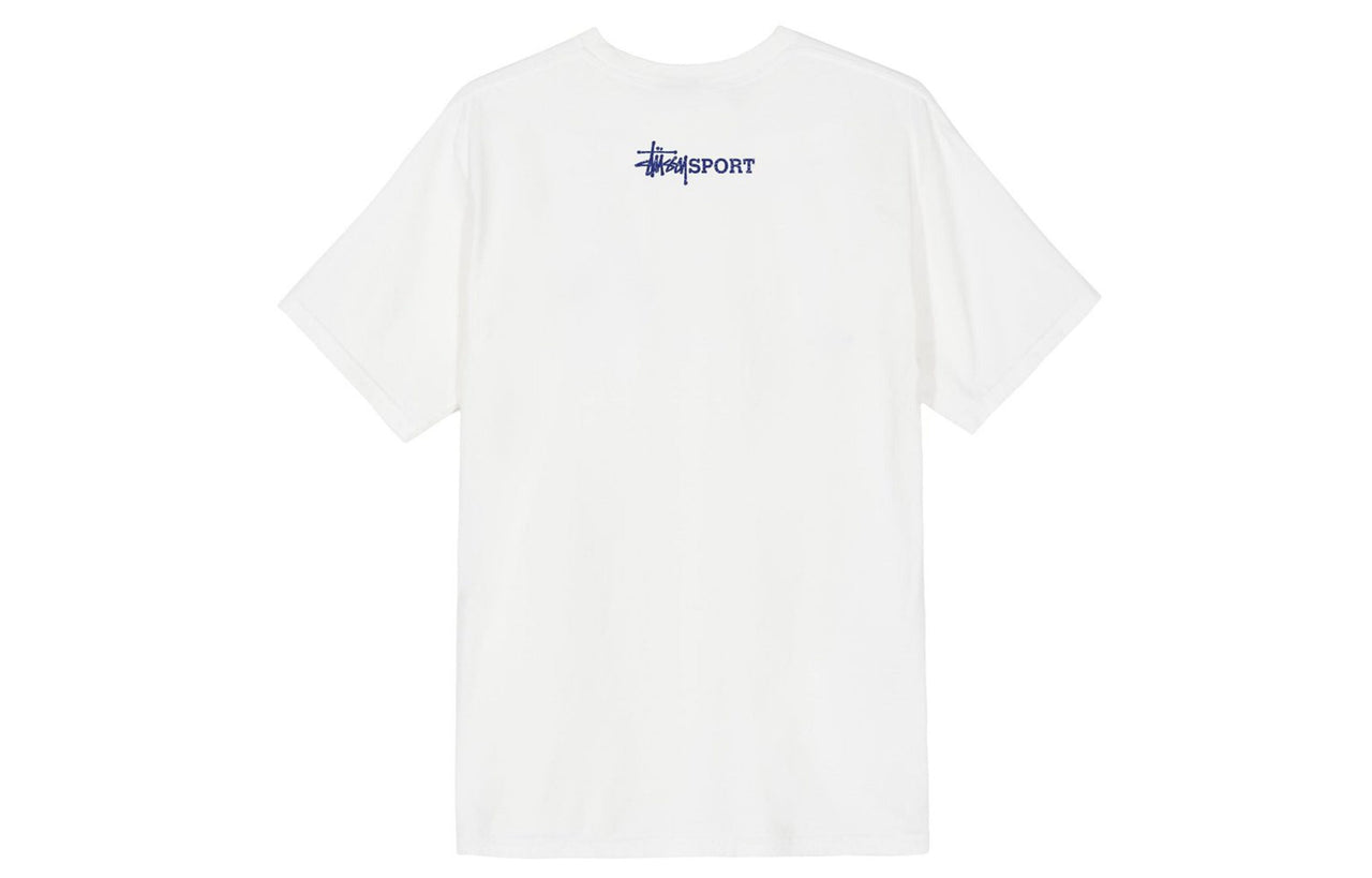 Men's Stussy S Sport Tee S Alphabet Sports Short Sleeve White 1904594