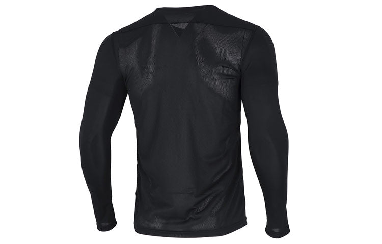 Men's Nike Solid Color Logo Athleisure Casual Sports Long Sleeves Black T-Shirt BV6707-010