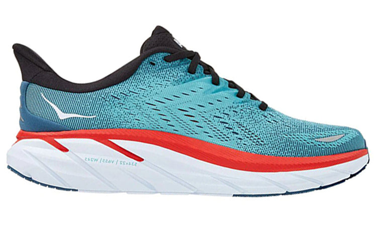 HOKA ONE ONE Clifton 8 2E Wide 'Real Teal Aquarelle' 1121374-RTAR