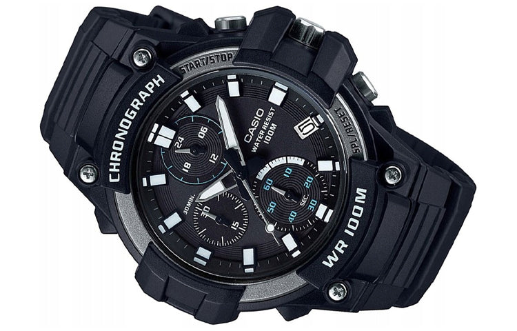 CASIO Waterproof Mens Navy Blue Analog MCW-110H-1A