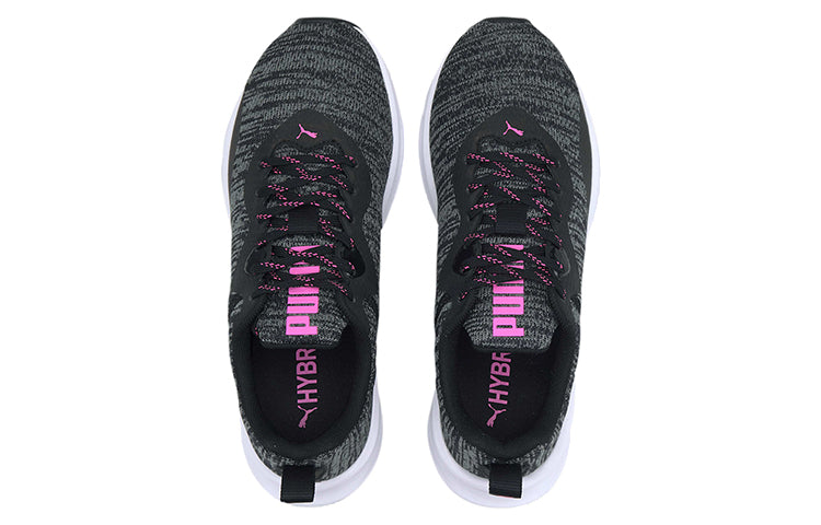 (WMNS) PUMA Hybrid Fuego Knit Black/Pink 192957-07