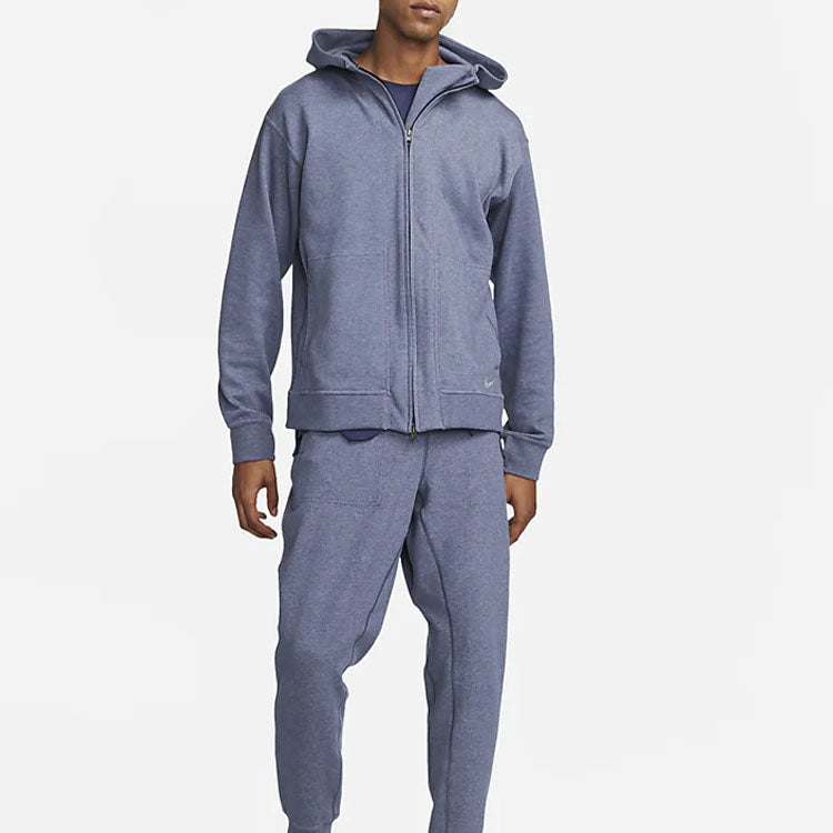 Nike Yoga Dri-FIT Full-Zip Fleece Hoodie 'Blue' DQ4876-410