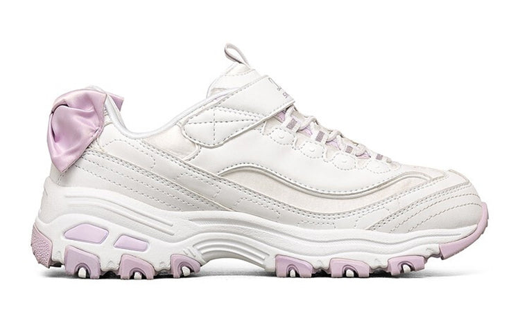 (PS) Skechers Girls Low-Running Shoes KIDS White/Purple 302505L-WLV