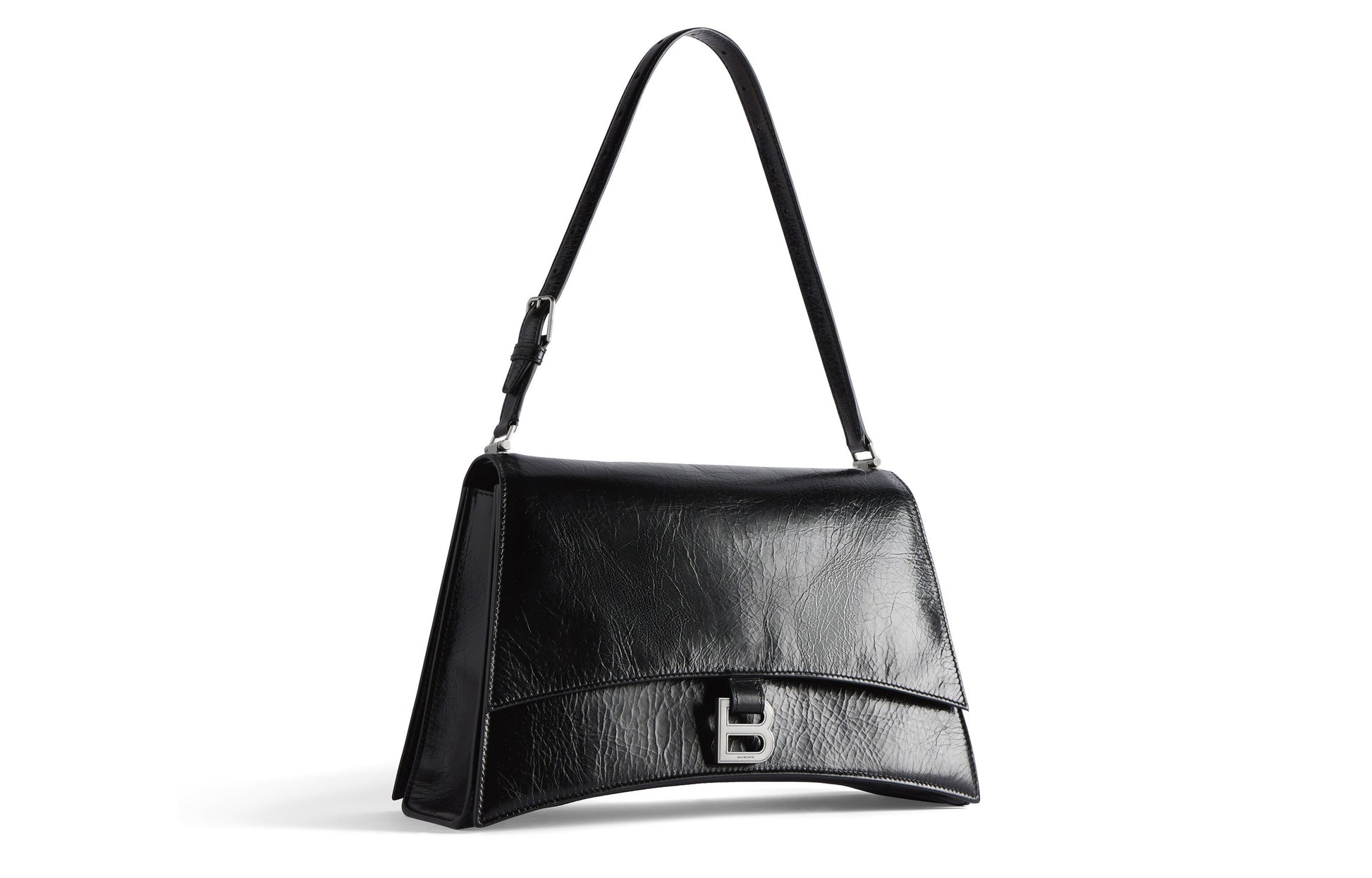 (WMNS) Balenciaga Crush Medium Sling Bag 'Black' 7654662AAR21000