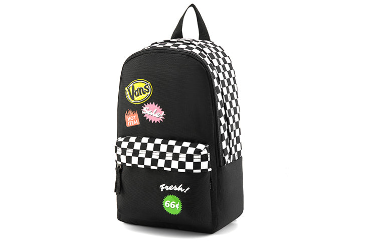 Vans Checkerboard Logo Backpack 'Black' VN0A4DROZEK