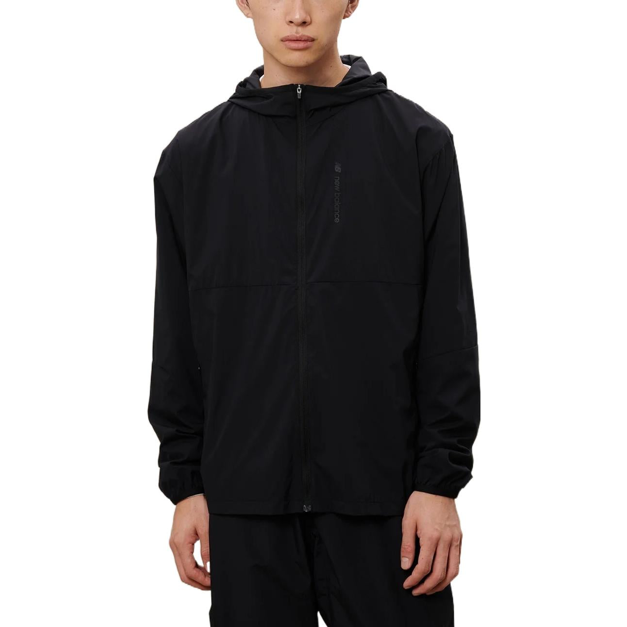 New Balance MET24 Packable Light Jacket Asia Sizing 'Black' AMJ25004-BK