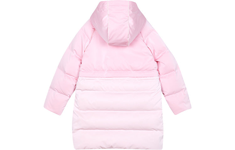(GS) Skechers Casual Hooded Down Jacket 'Pink White' L423G069-00P2