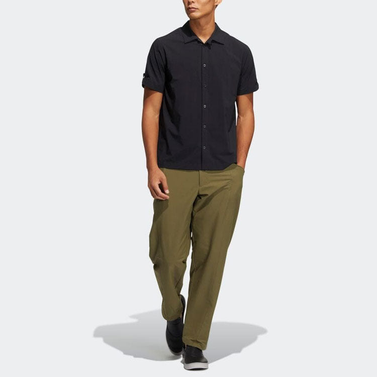 Men's adidas Solid Color Straight Casual Pants/Trousers Military Green H64630