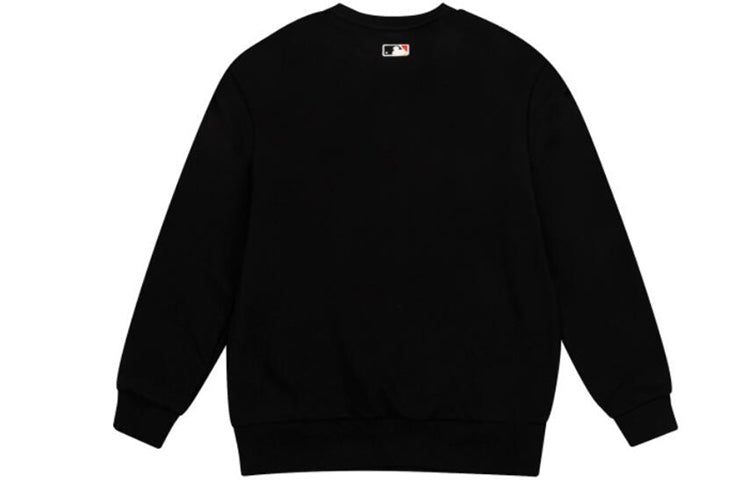 MLB Cartoon Series Long Sleeves Loose Puppy Embroidered Athleisure Casual Sports Round Neck Unisex Black 31MTC1941-50L