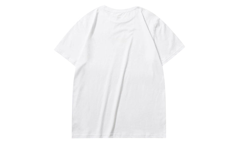 Vans Small Logo Printing Short Sleeve Couple Style White VN0A4MMCWHT