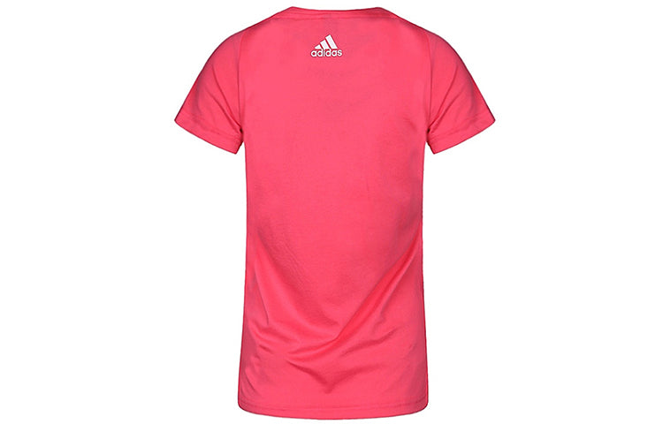 (WMNS) adidas Logo Printing Pink/White CF8821