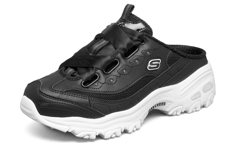 (WMNS) Skechers D'lites Chunky Shoes Black 66666282-BLK