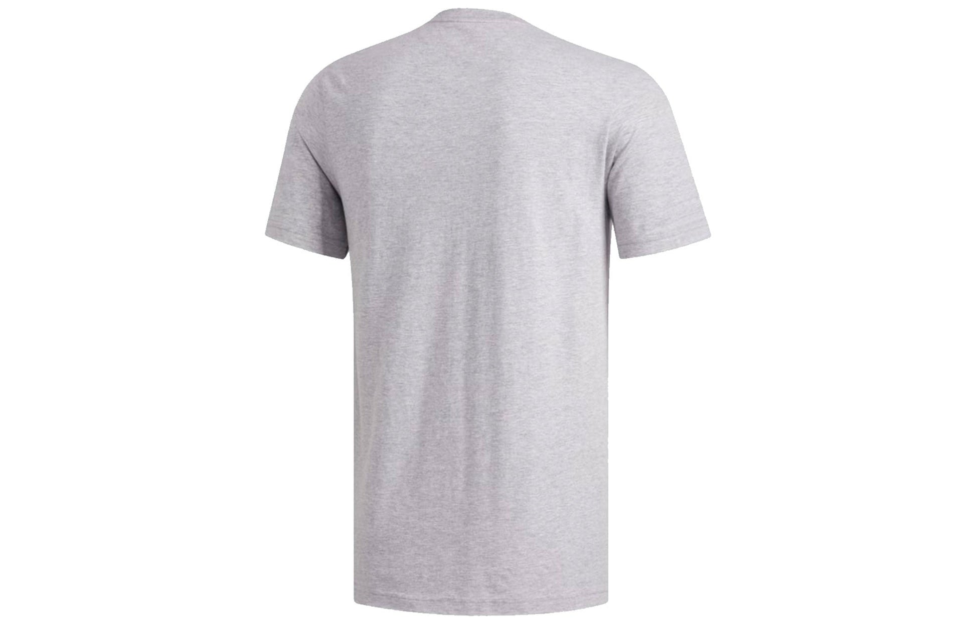 adidas Logo Printing Round Neck Short Sleeve Gray GM5084