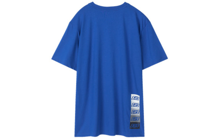 Men's Skechers Printing Short Sleeve Blue L220M165-002U