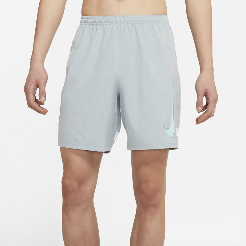 Nike Logo Printing Training Sports Quick Dry Breathable Shorts Gray Blue Grayblue CV1468-019