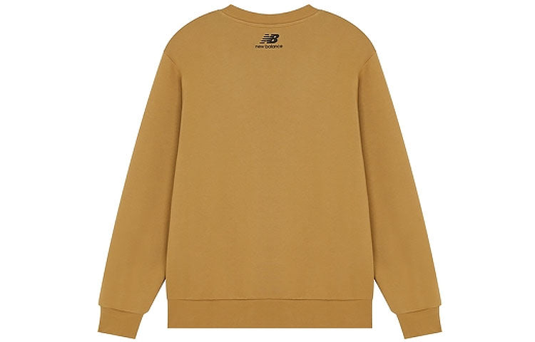 New Balance Men's New Balance Camouflage Logo Knit Sports Round Neck Pullover Yellow AMT21353-INC