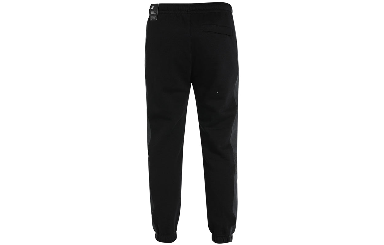 Men's Nike As Nsw Bb Jggr Snl Cb Casual Sports Bundle Feet Fleece Lined Knit Long Pants/Trousers Black CZ9969-010
