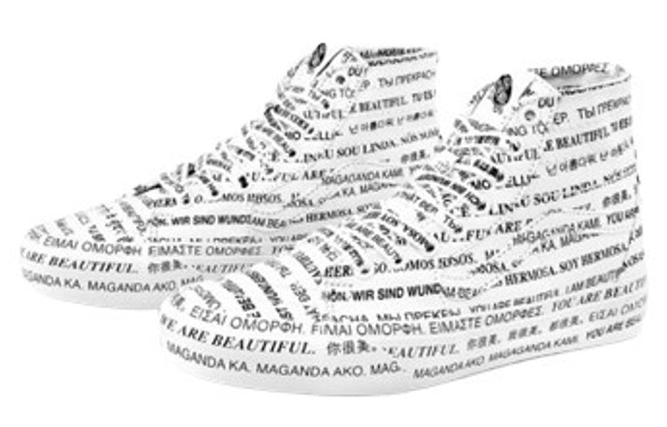 Vans SK8-HI TAPERED (WE ARE BEAUTIFUL) 'White Black' VN0A4U162Q2
