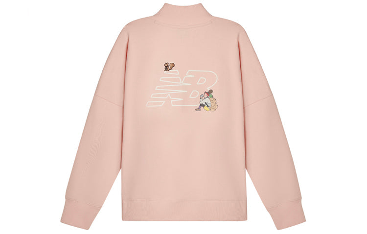 (WMNS) New Balance x JHI Crossover Cartoon Printing Casual Round Neck Pullover Asia Sizing 'Pink' NCA89012-PK