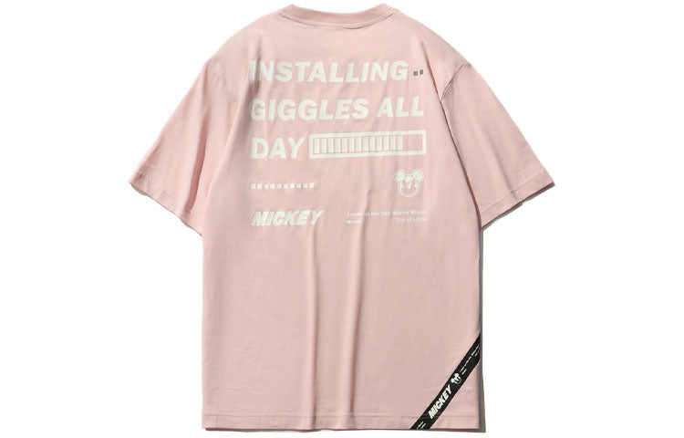 Li-Ning x Disney Crossover Sports Fashion Series Cartoon Printing Tee 'Pink' AHSR338-3