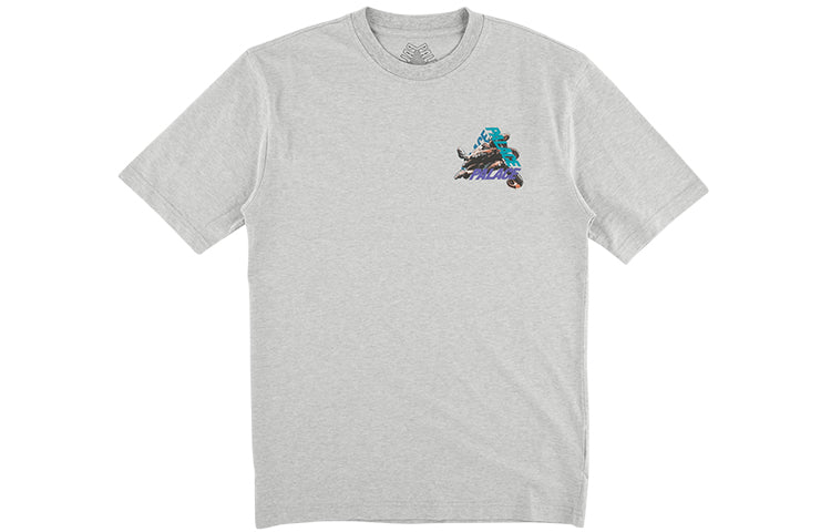 PALACE Octo Octopus Back Printing Pattern Short Sleeve Unisex Gray P15TS156