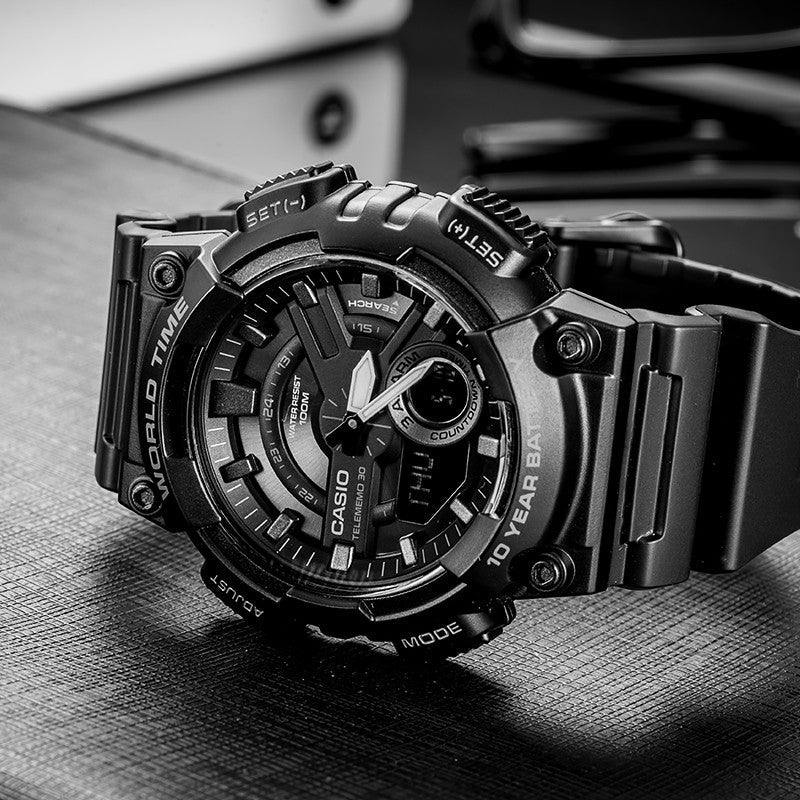 CASIO Baby-G 'Black & White' AEQ-110W-1B&GMA-S110SR-7A