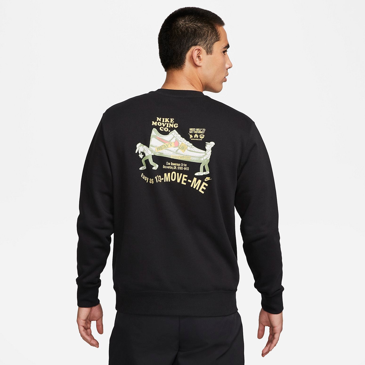 Nike Sportswear Crewneck Sweatshirt 'Black' FD1490-010