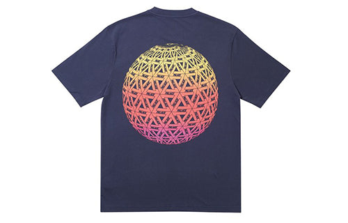 PALACE GLOBULAR T-SHIRT NAVY Back Printing Short Sleeve Deep Blue P19SS027