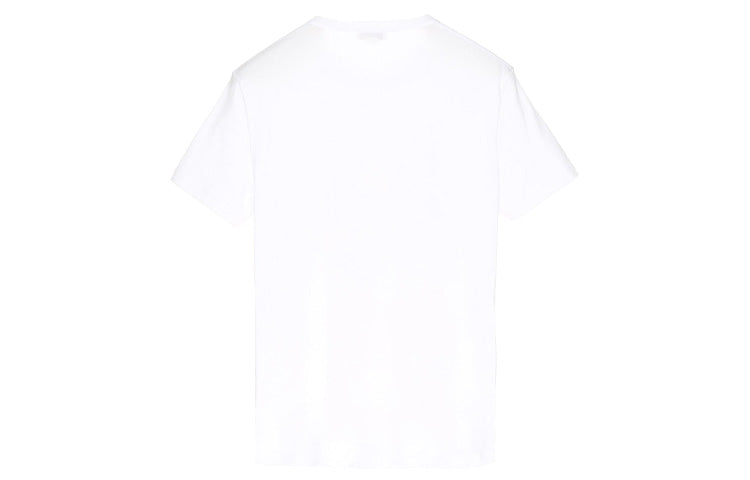 Alexander McQueen Multi-Color Skeleton Printing Short Sleeve Unisex White 611384QOZB60900