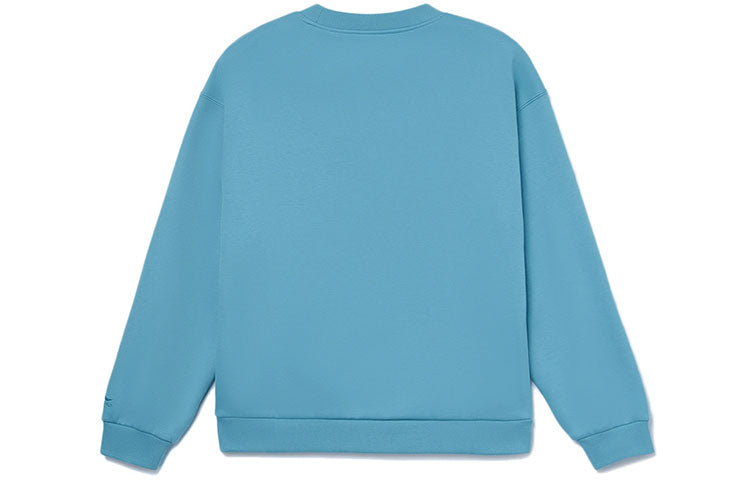 (WMNS) Li-Ning x Disney Donald Duck Living Series Cartoon Hoodie 'Blue White' AWDR688-7