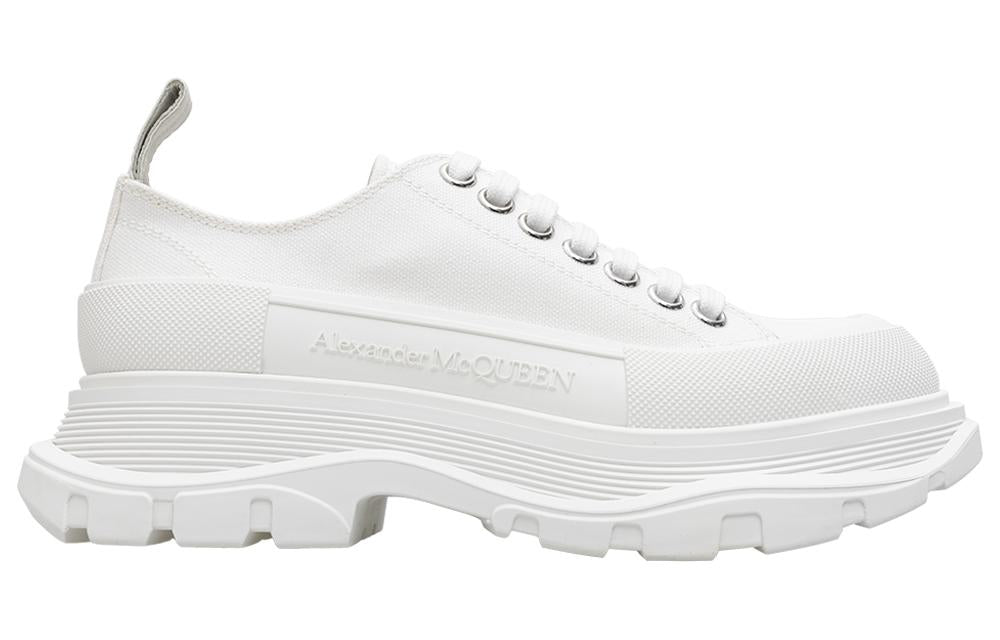 (WMNS) Alexander McQueen Tread Slick Low Lace Up 'White' 611705W4MV29000
