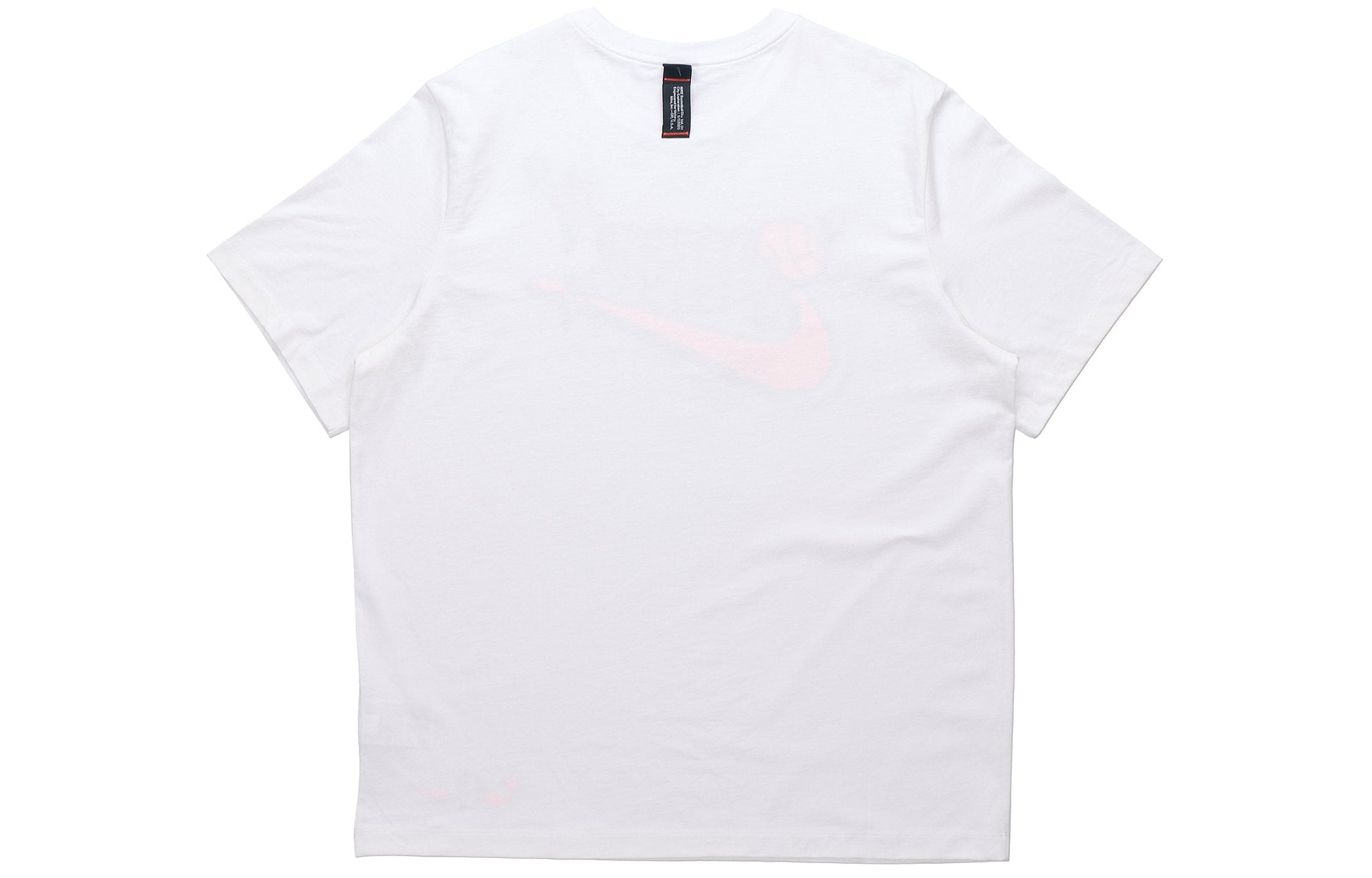 Nike Basketball Logo Alphabet Printing Round Neck Pullover Short Sleeve White DD9373-100