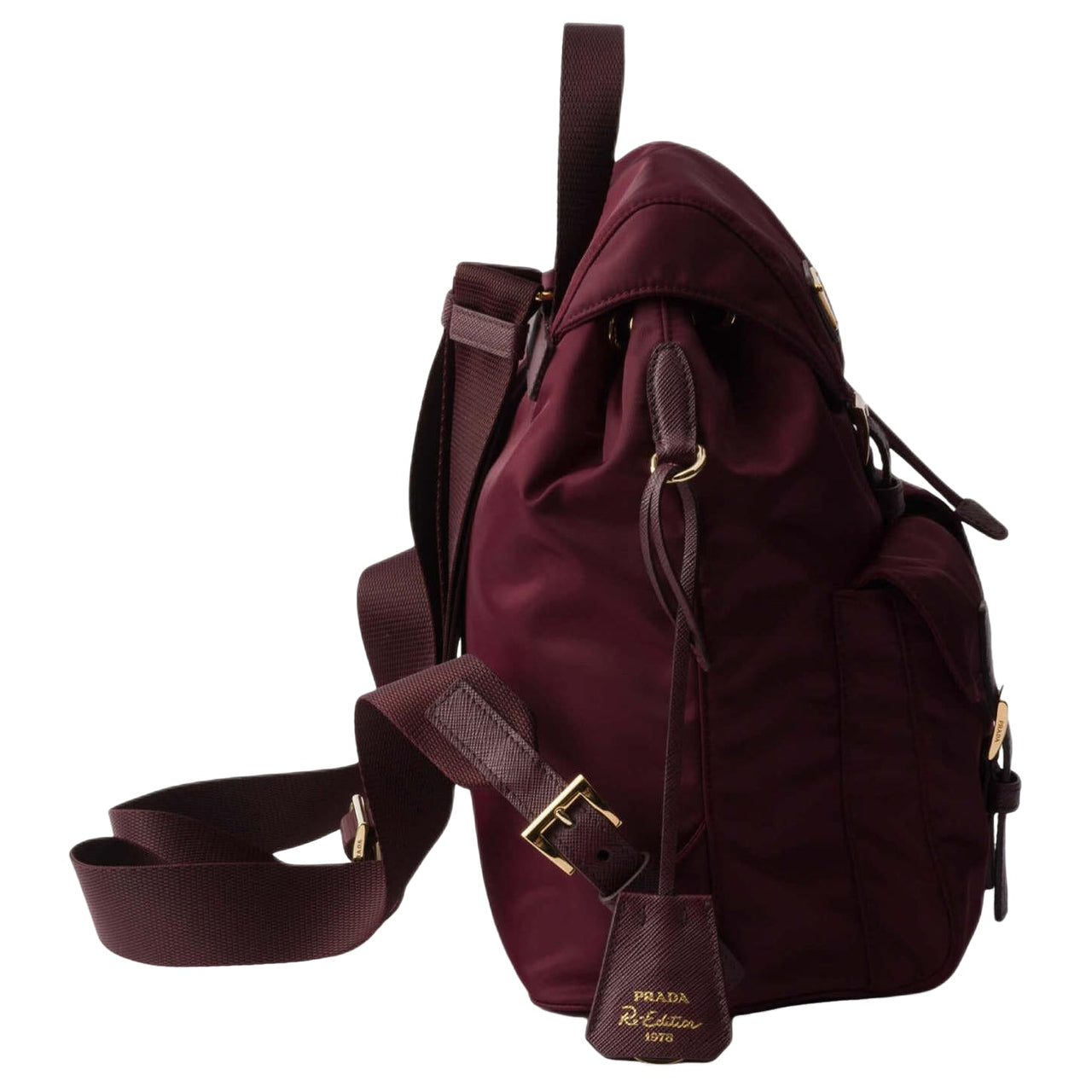 (WMNS) PRADA FW25 Re-Edition 1978 Small Re-Nylon Backpack 'Burgundy' 1BZ677-RV44-F0GCM