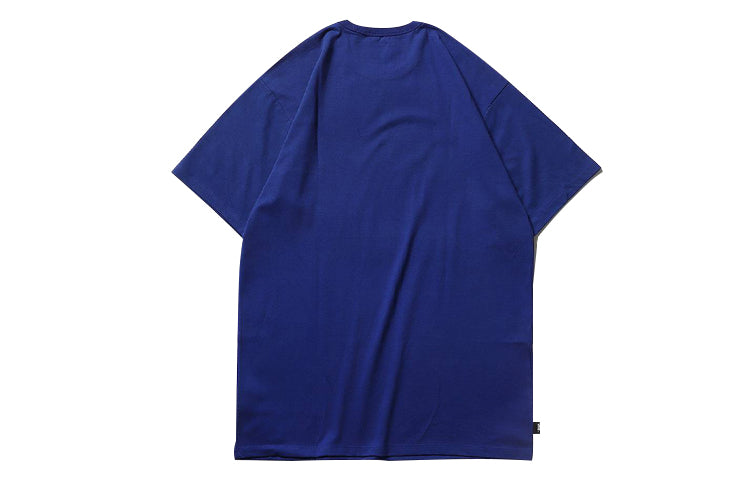 Vans Off The Wall Tee Minimalistic Small Logo Short Sleeve Couple Style Navy Blue VN0A49R7RGJ
