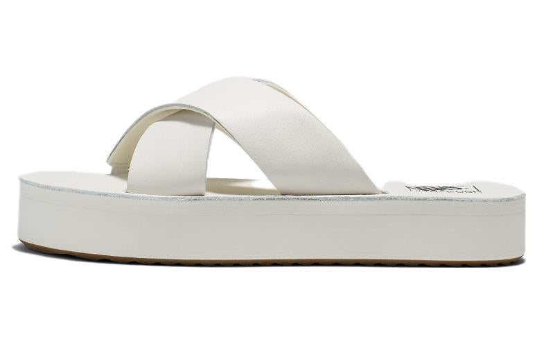 (WMNS) Vans Cross Strap Mega Platform Sandals 'White' VN0007QPFS8