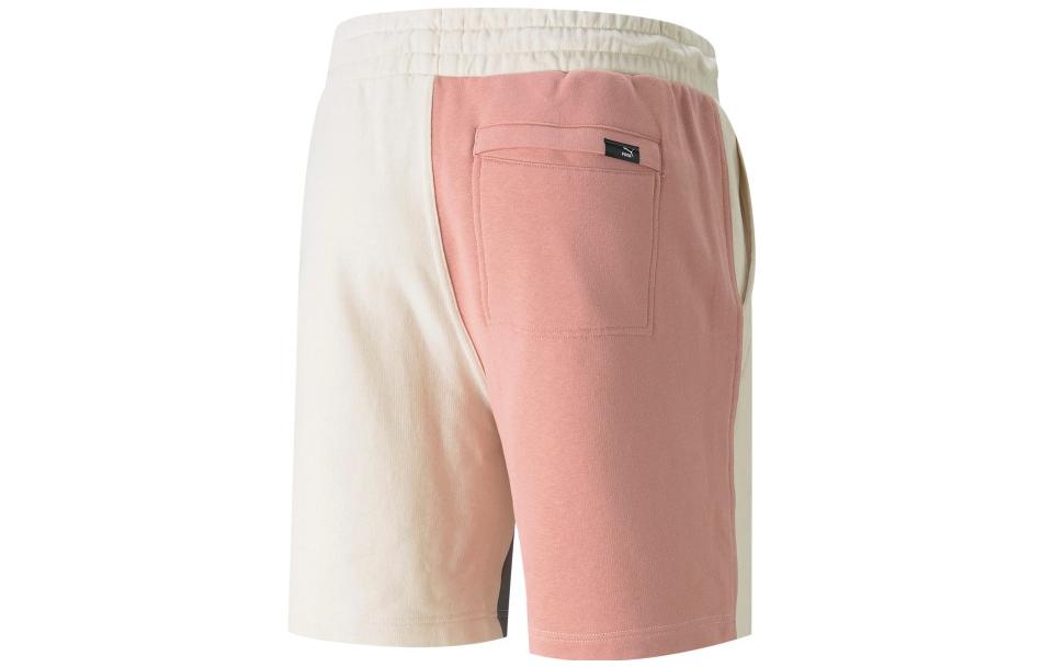 PUMA Logo Downtown Shorts 'White Green Pink' 535372-99