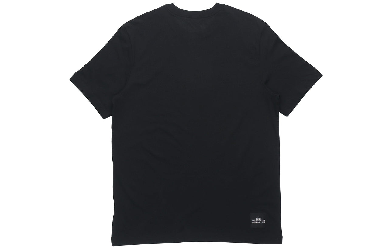 Nike Sportswear Camouflage Swoosh Round Neck Black CU8915-010