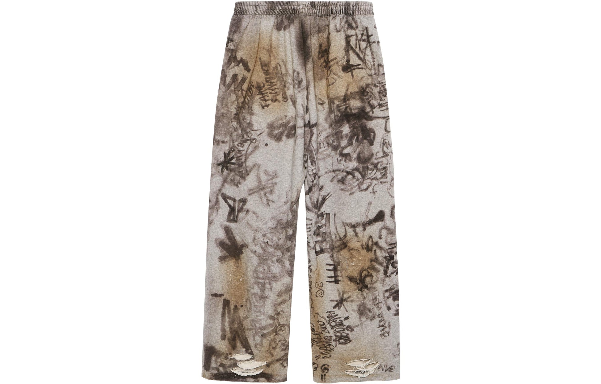 Balenciaga Skater Graffiti Baggy Sweatpants 'Heather Grey' 740028TOVA81300