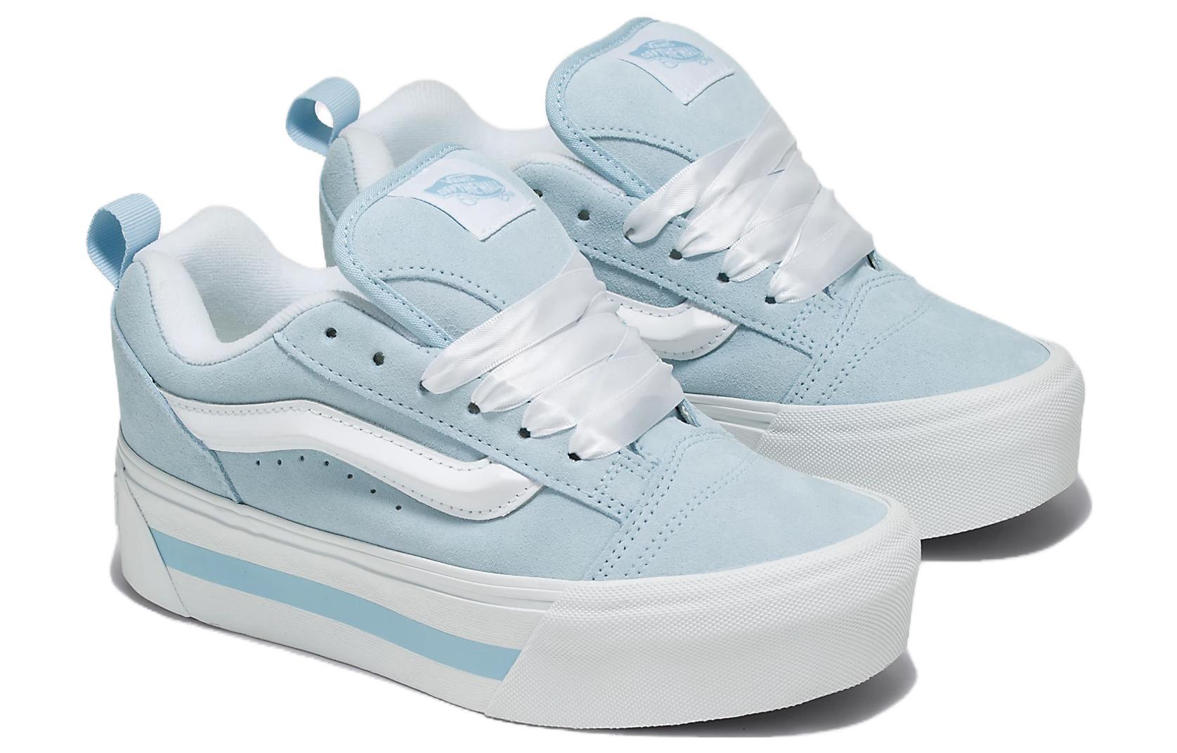 Vans Knu Stack Vintage Satin Shoes 'Dream Blue White' VN000CP6DRM