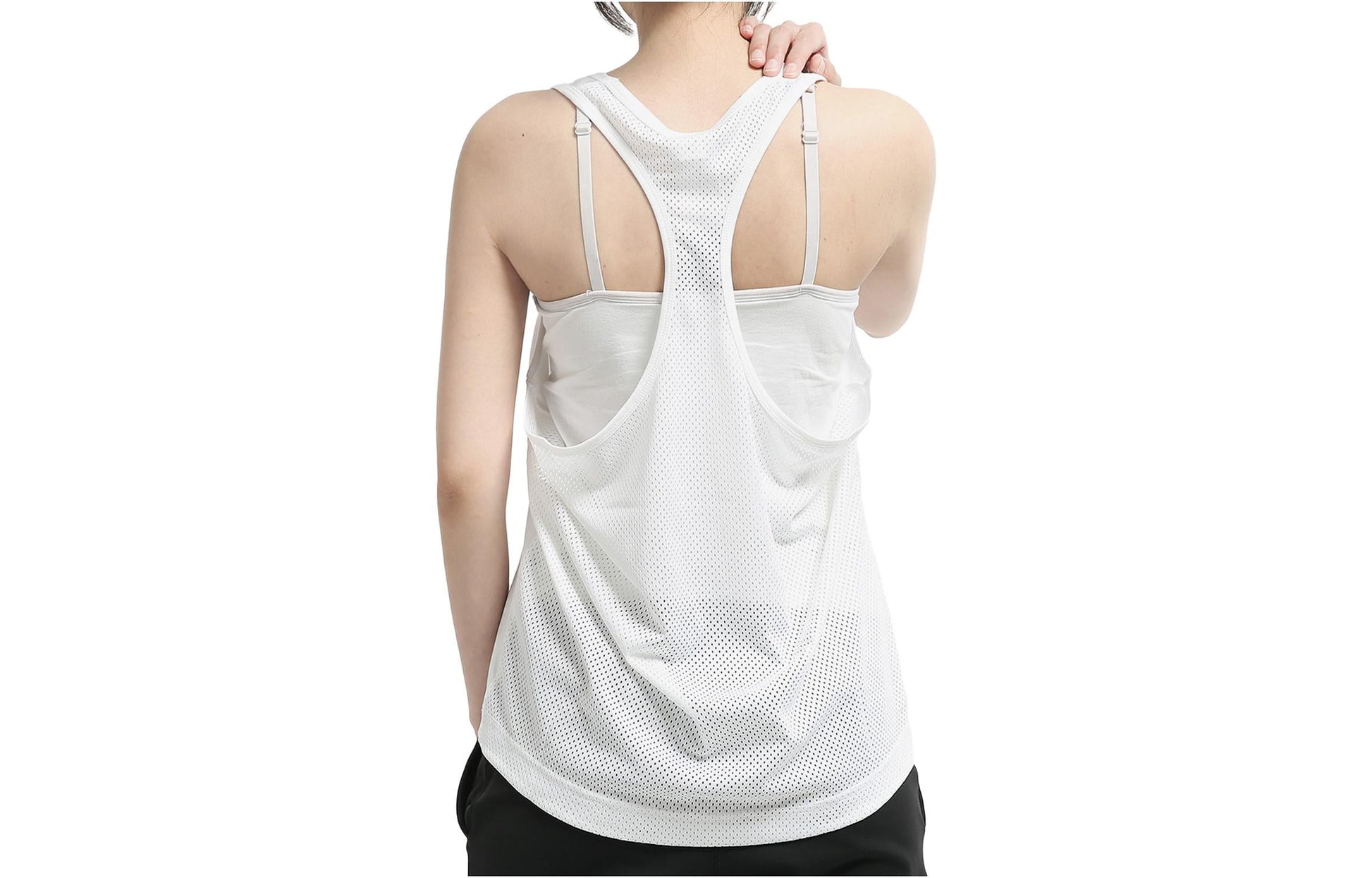 (WMNS) adidas D2M Logo Tank 'White Black' CZ4386