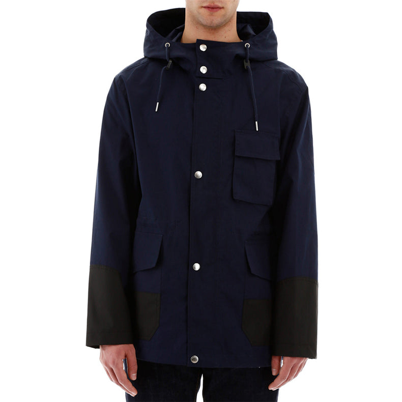 Men's KENZO Alphabet Logo Pattern Jacket Navy Blue FA55OU2221NF-77