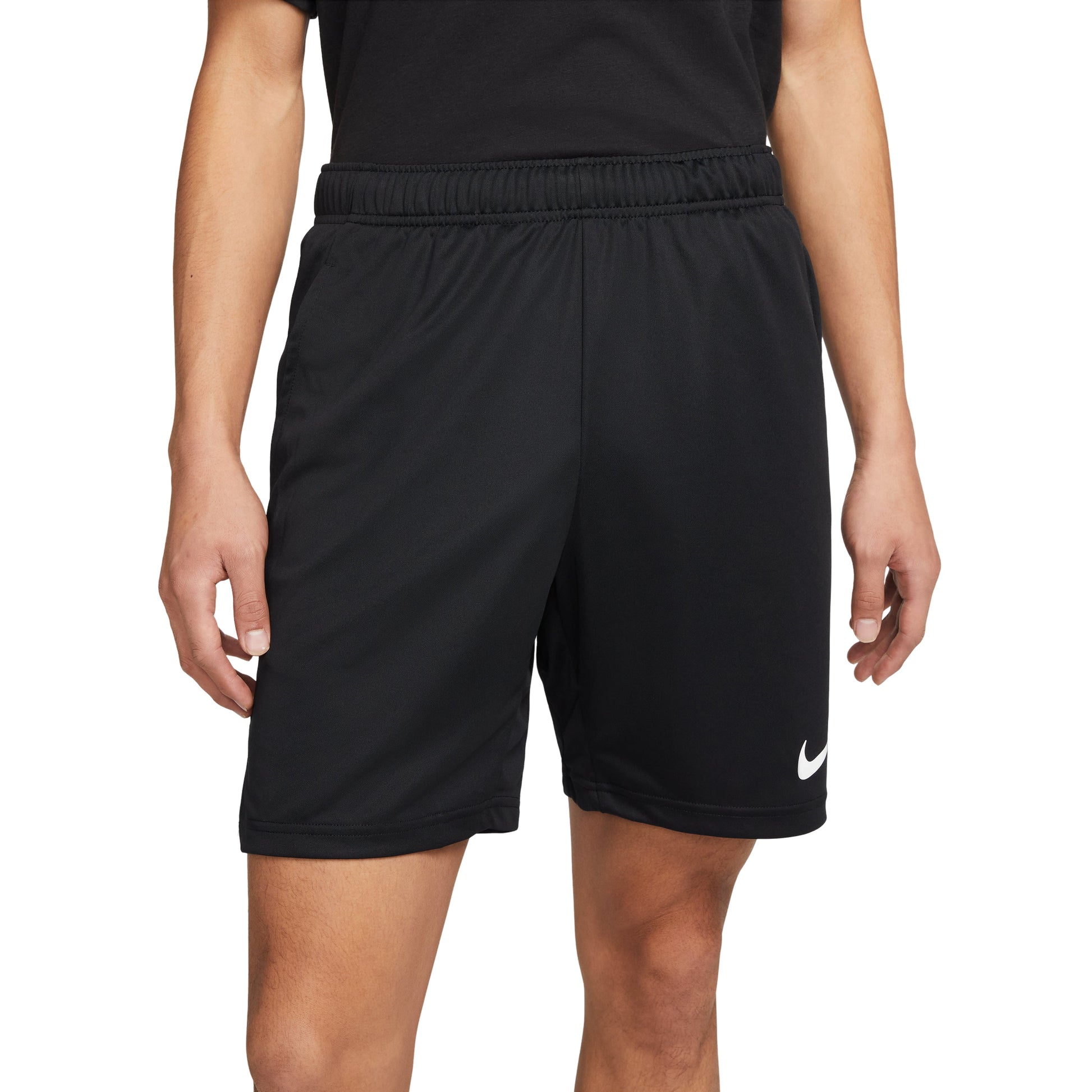 Men's Nike SS22 Casual Logo Printing Black Straight Shorts DM5943-010