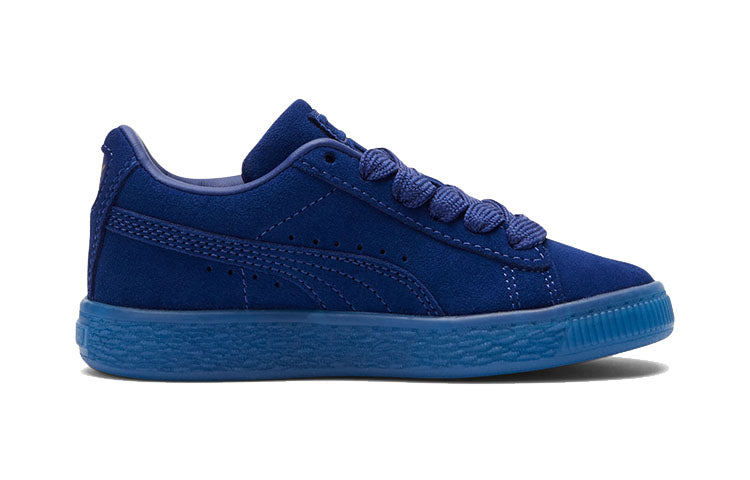 (PS) PUMA Suede Classic Mono Gold Casual Board Shoes Blue 381571-02