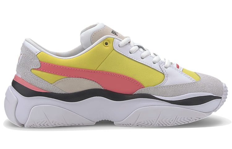 (WMNS) PUMA Storm.Y Color Block 'White Yellow' 371731-03